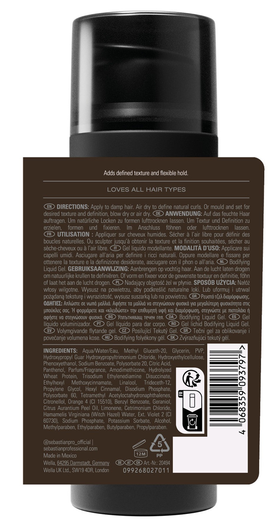 Sebastian Texturizer Gel Liquide Volumisant