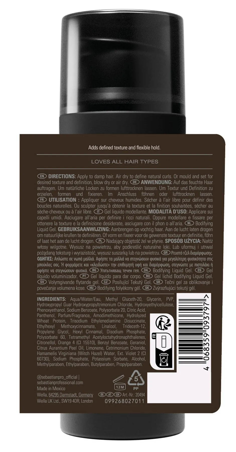 Sebastian Texturizer Gel Liquide Volumisant