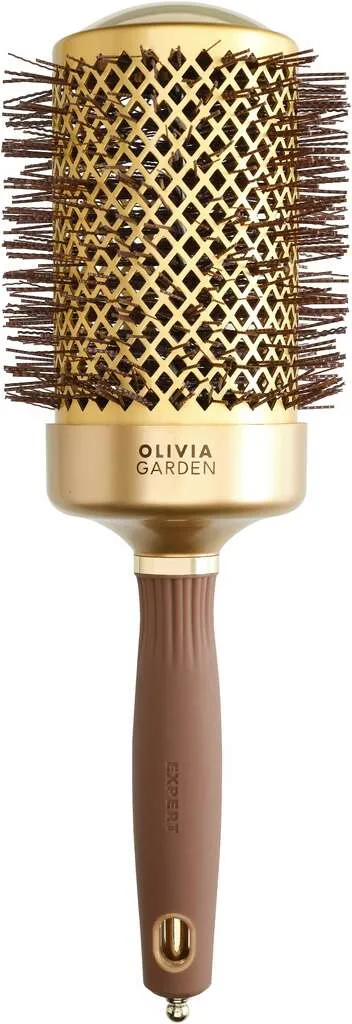 Olivia Garden Expert Blowout Shine avec poils ondulés Or & Brun