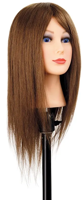 Tête d’entraînement Xanitalia pour cheveux moyens, longueur 35/40 cm