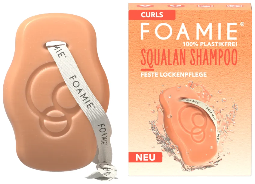 Foamie Shampoo Solide Squalane Soin Fixe pour Boucles