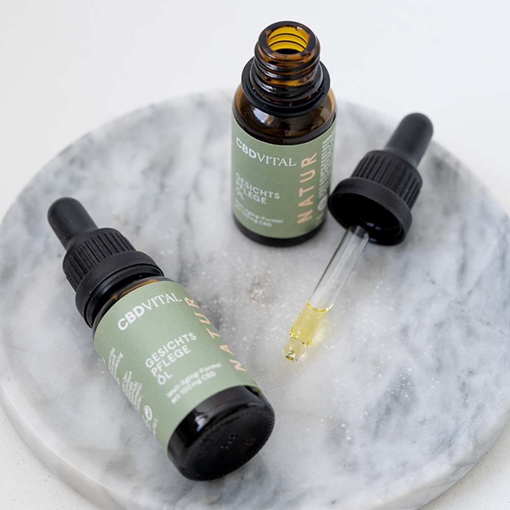 CBD VITAL Premium l'Huile hydratante pour le visage