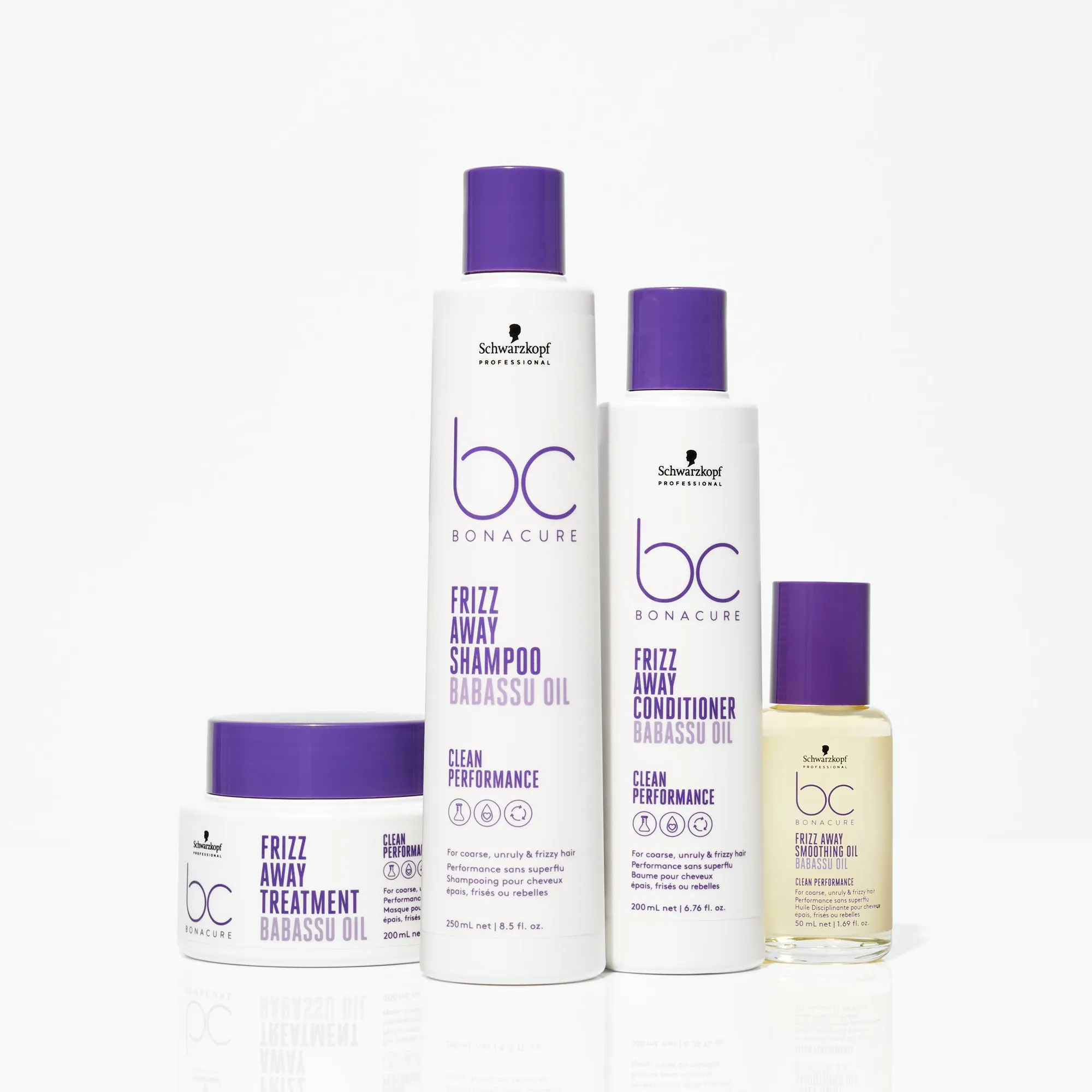 Schwarzkopf BC Bonacure Frizz Away Huile disciplinante pour cheveux épais, frisés ou rebelles