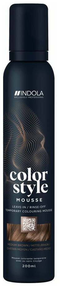 Indola Color Style Mousse - Silver