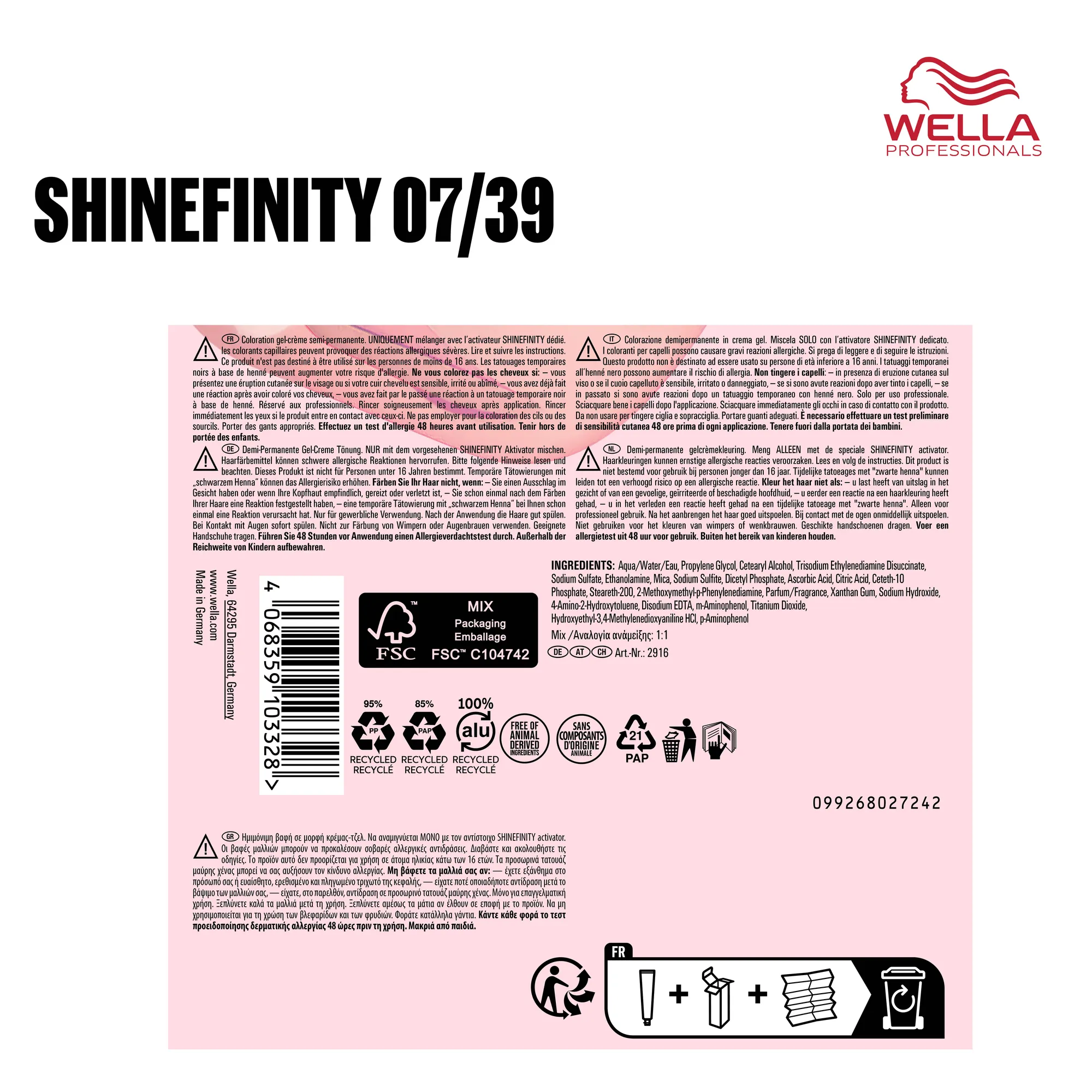 Wella Shinefinity 60ml - 05/98 Steel Orchid