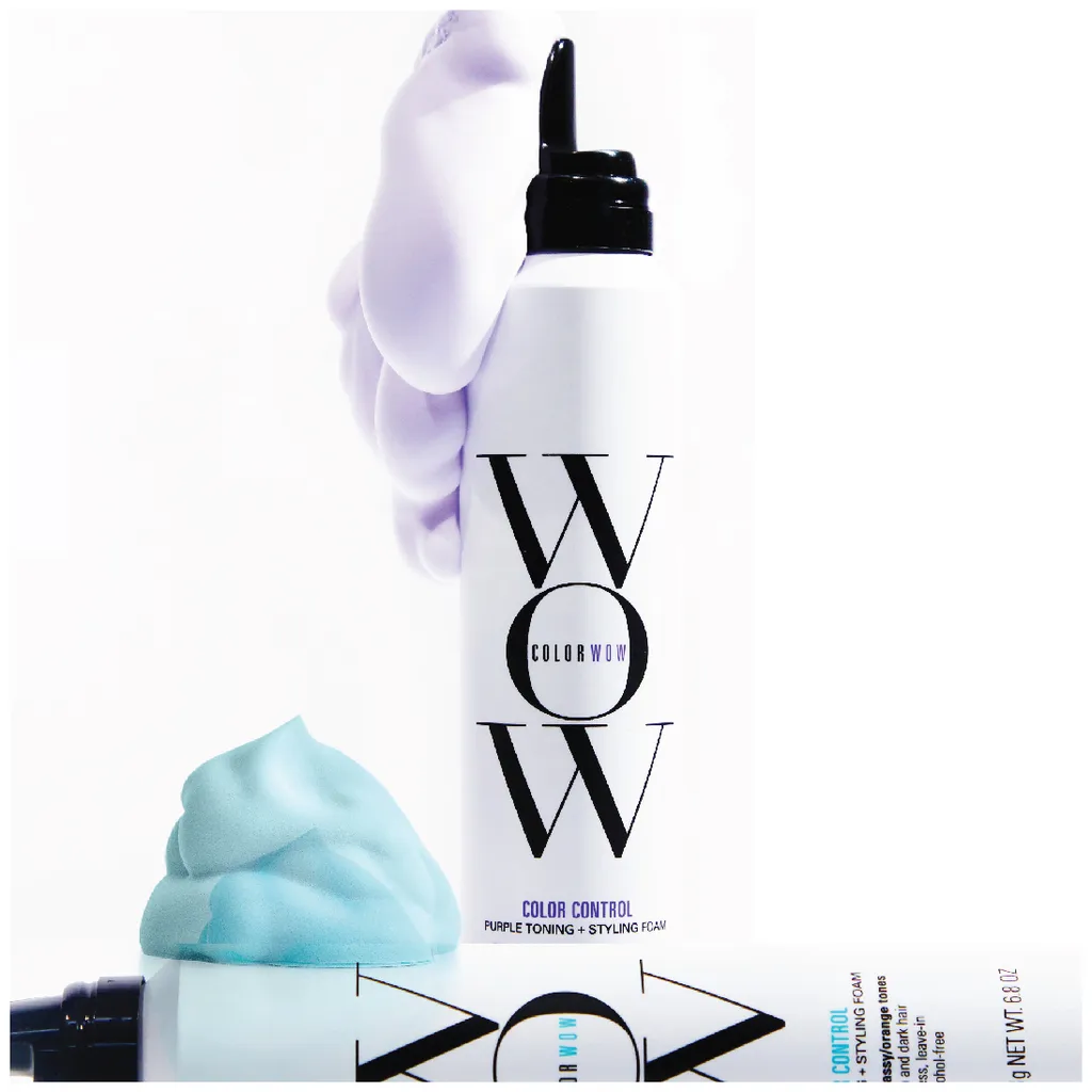 Color Wow Color Control Blue Mousse de tonification et de coiffage