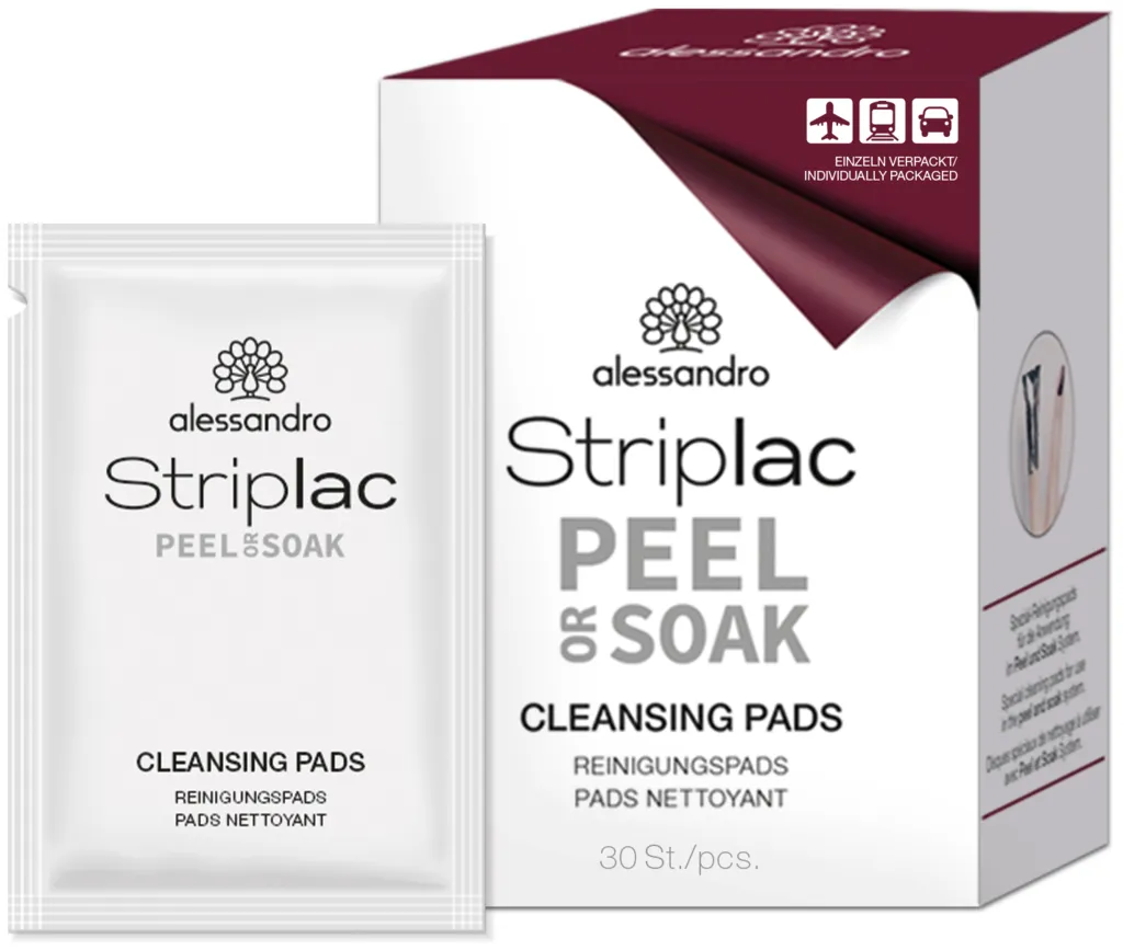 Alessandro Striplac Peel Or Soak Lingettes nettoyantes