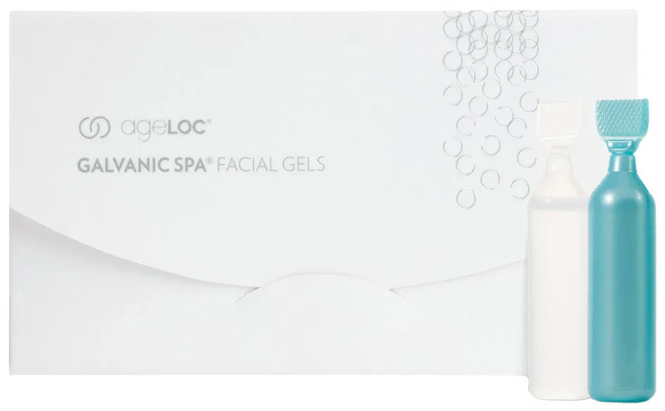 Nu Skin ageLOC Galvanic Spa Facial Gels pour appareil anti-âge - 4 Ampoules