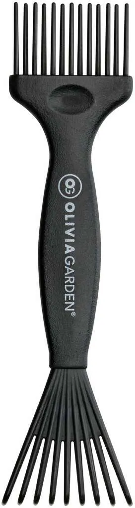 Nettoyant pour brosses Olivia Garden Mini en plastique recyclé, noir