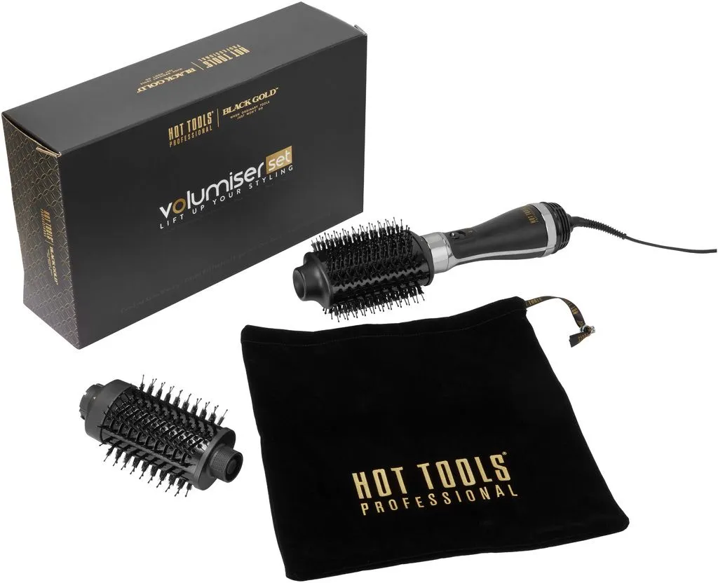 Hot Tools Professional Black Gold Volumiser Set Brosse soufflante