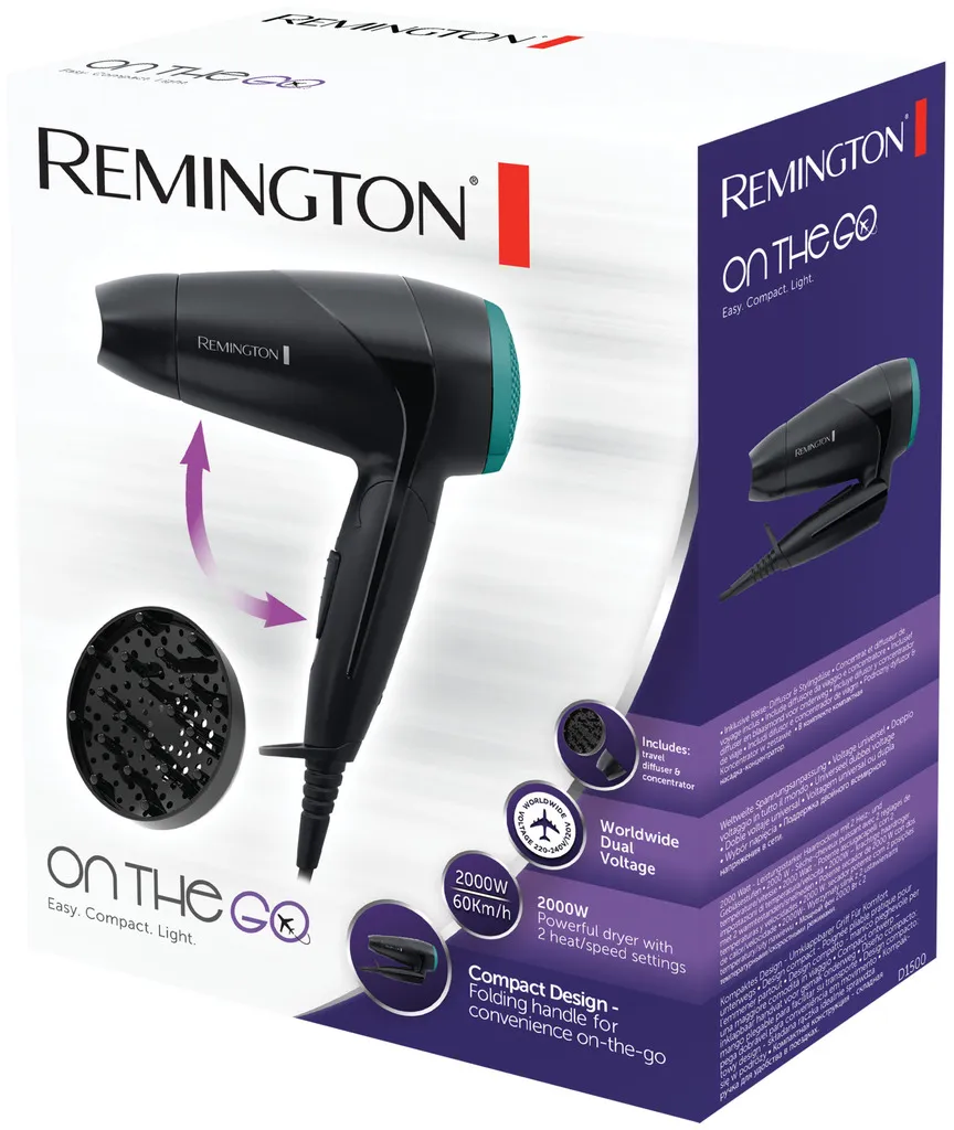 Remington On The Go Sèche-cheveux D1500