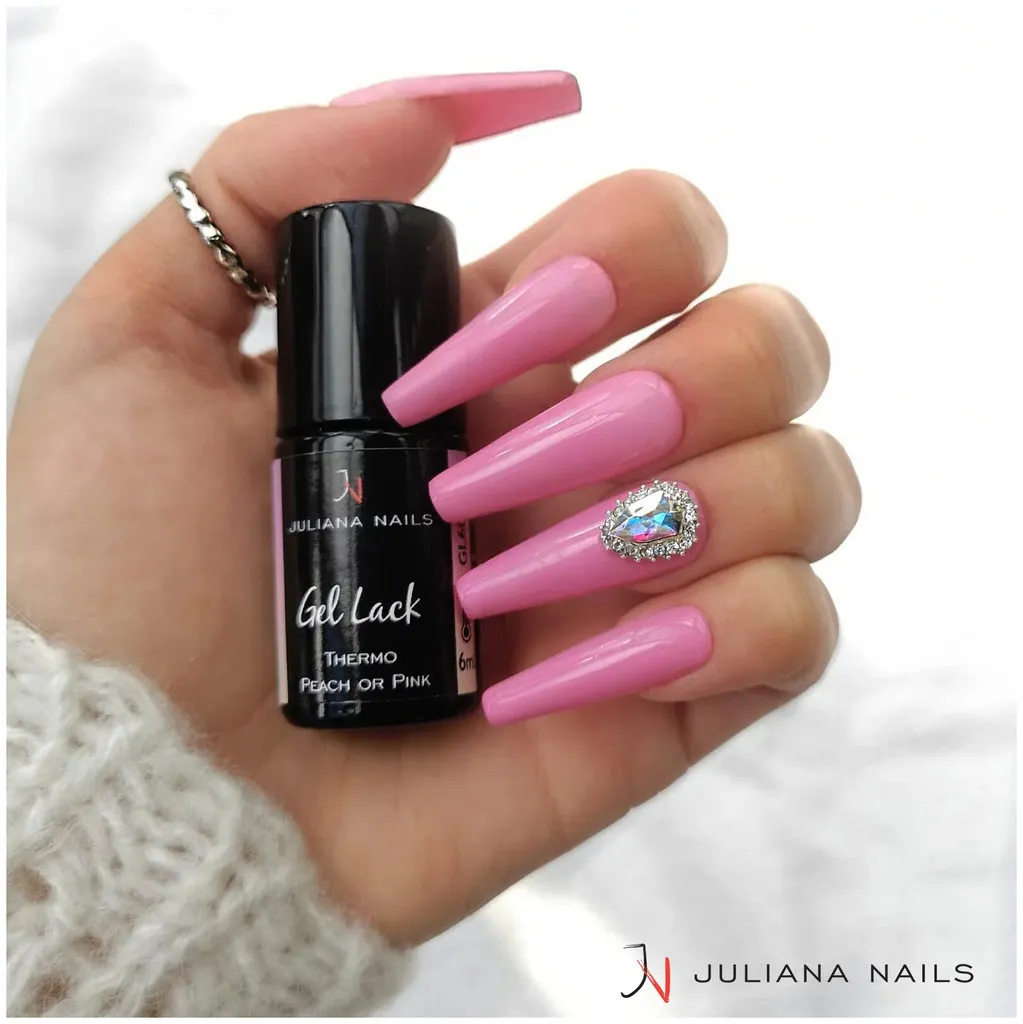 Juliana Nails Gel Lack Effet thermique - Thermo Peach or Pink