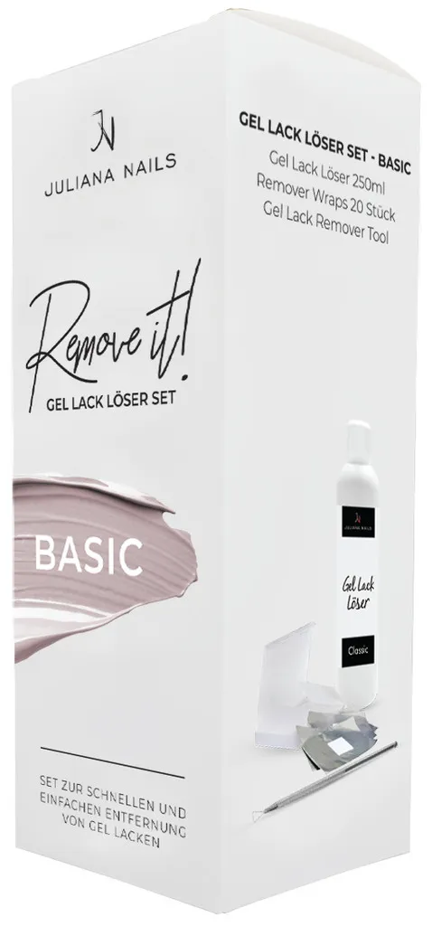 Juliana Nails Gel Lack Set pour enlever le vernis - Basic