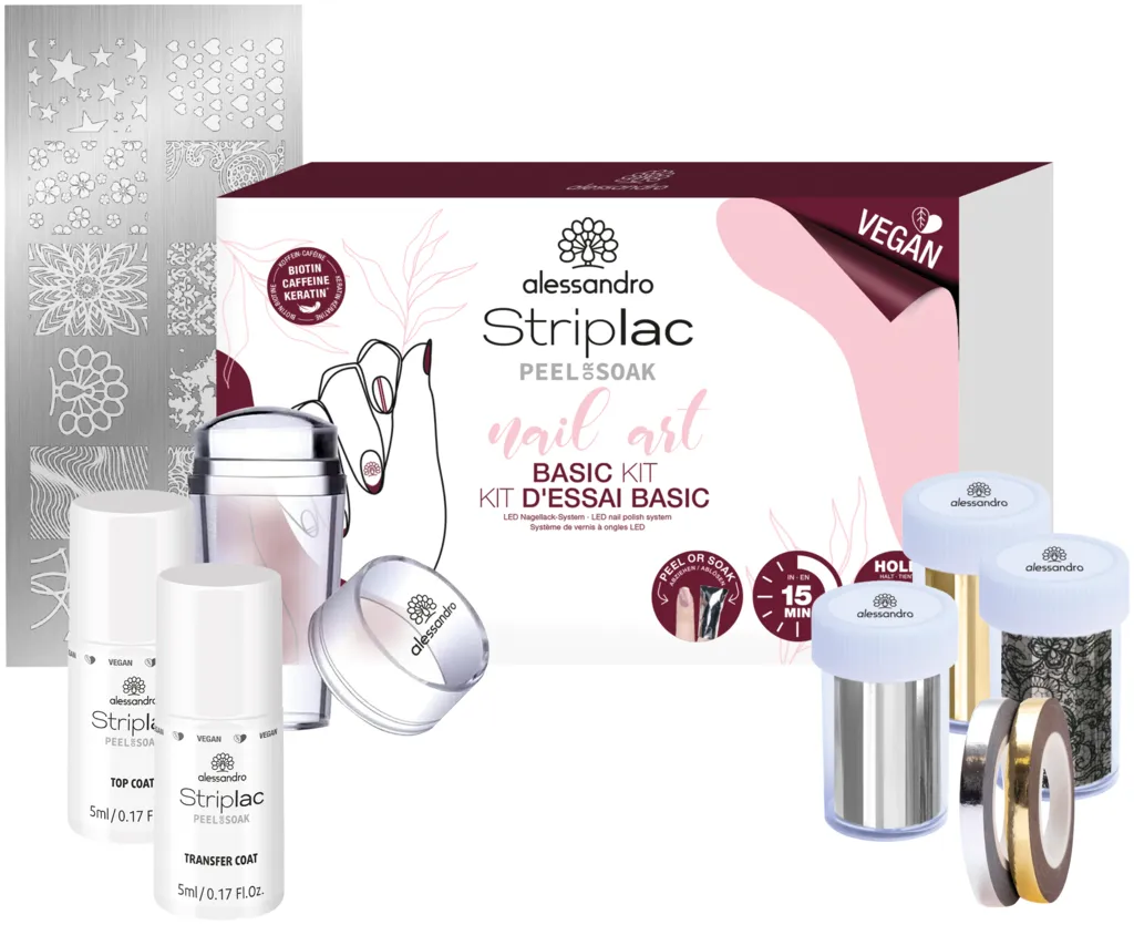 Alessandro Striplac Peel Or Soak Nail Art Basic Kit