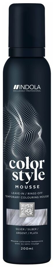 Indola Color Style Mousse - Silver