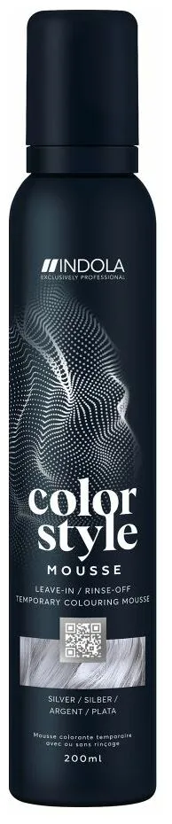 Indola Color Style Mousse - Silver