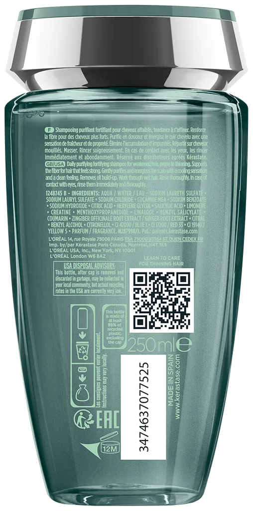 Kérastase Homme Genesis Bain de Force Quotidien