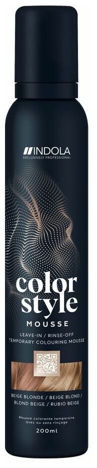 Indola Color Style Mousse - Silver