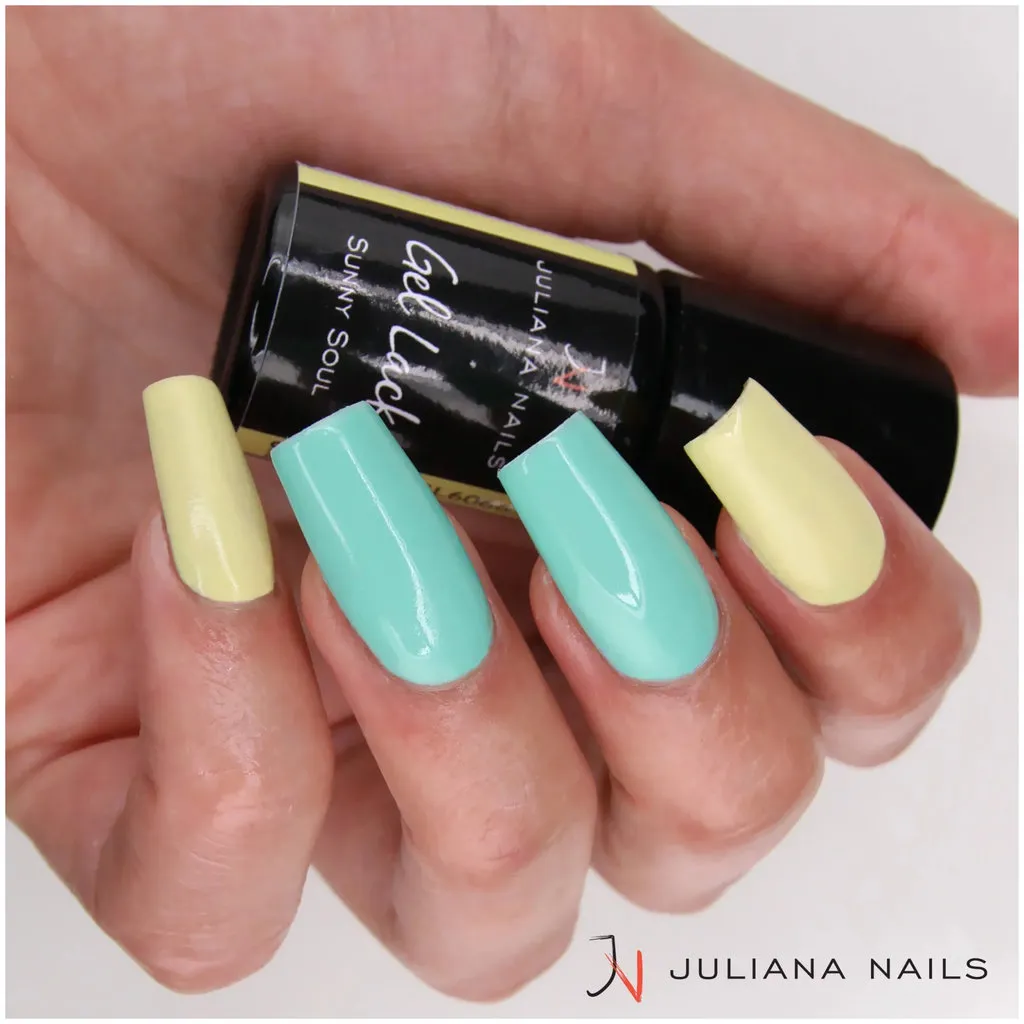 Juliana Nails Gel Lack Vernis Gel Corail et tons jaunes - Sunshine