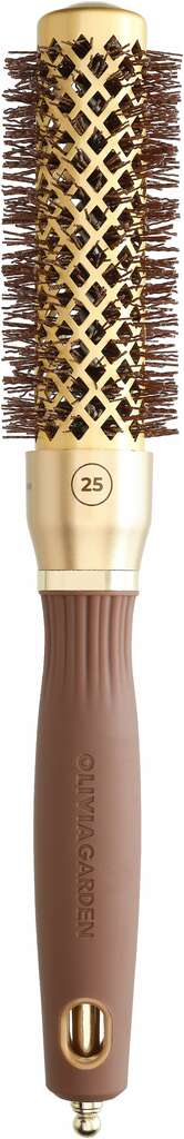 Olivia Garden Expert Blowout Shine avec poils ondulés Or & Brun