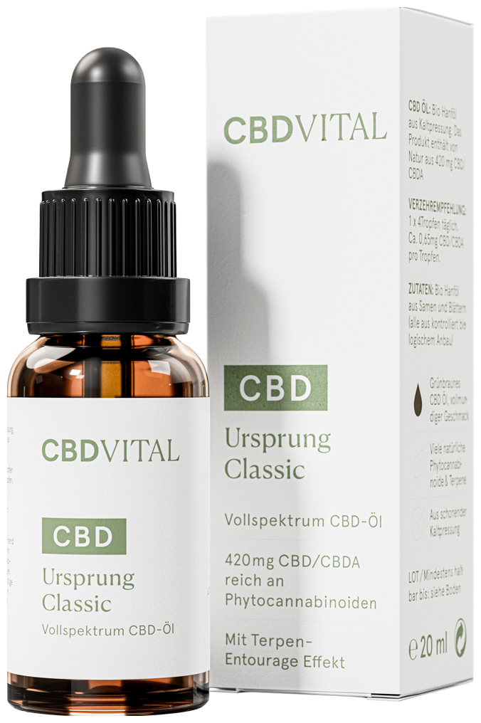 CBD VITAL Huile de CBD à Spectre Complet ORIGINE Classique