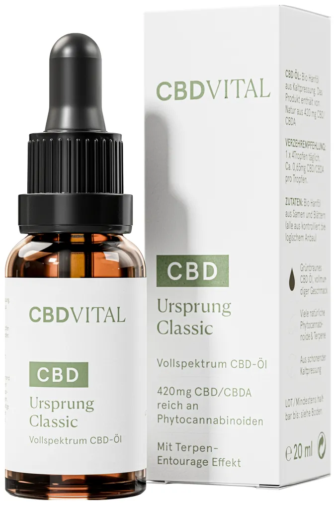 CBD VITAL Huile de CBD à Spectre Complet ORIGINE Classique